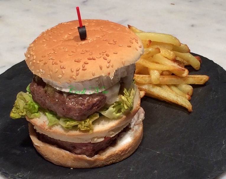 Double burger au chèvre (pour un burger)